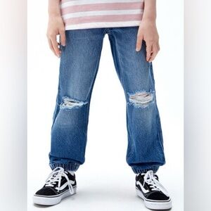 •NWT•PacSun Kids Blue Ripped Denim Joggers